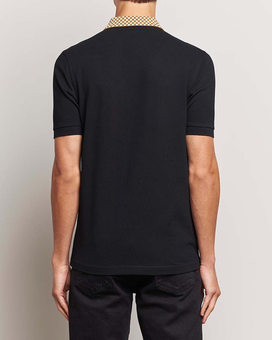 Herr | Pikéer | Fred Perry | Checkboard Collar Polo Black
