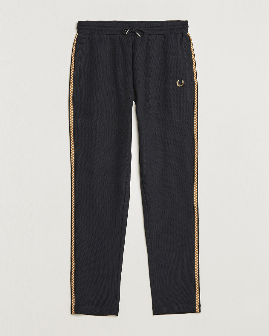 Herr | Byxor | Fred Perry | Checkboard Taped Taped Trackpant Black
