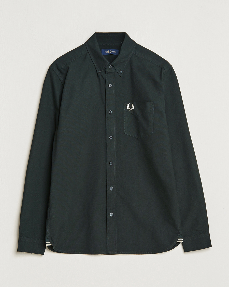 Herr | Skjortor | Fred Perry | Oxford Shirt Night Green