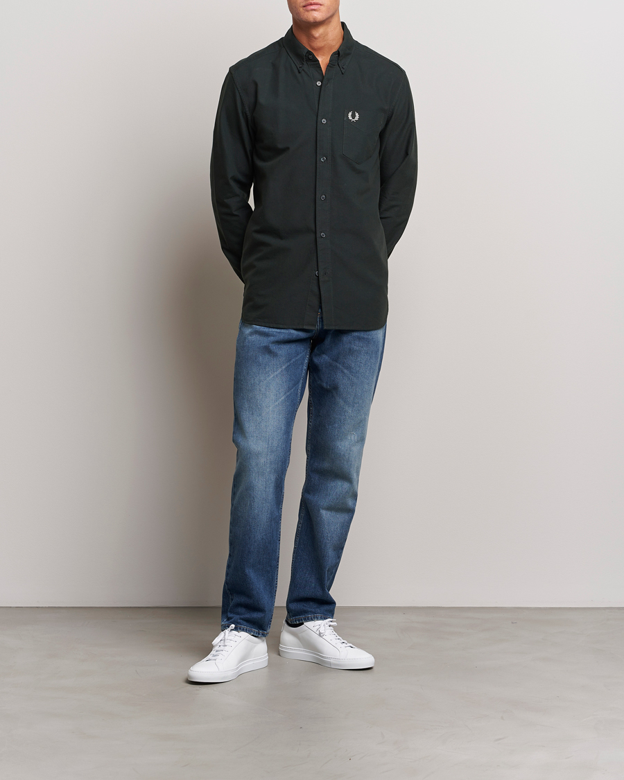 Herr | Skjortor | Fred Perry | Oxford Shirt Night Green