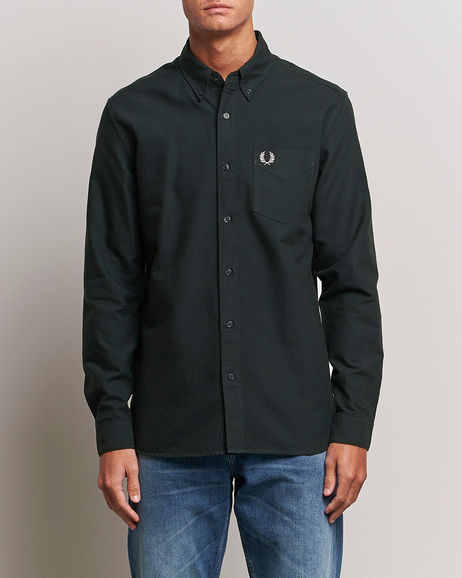 Herr | Skjortor | Fred Perry | Oxford Shirt Night Green