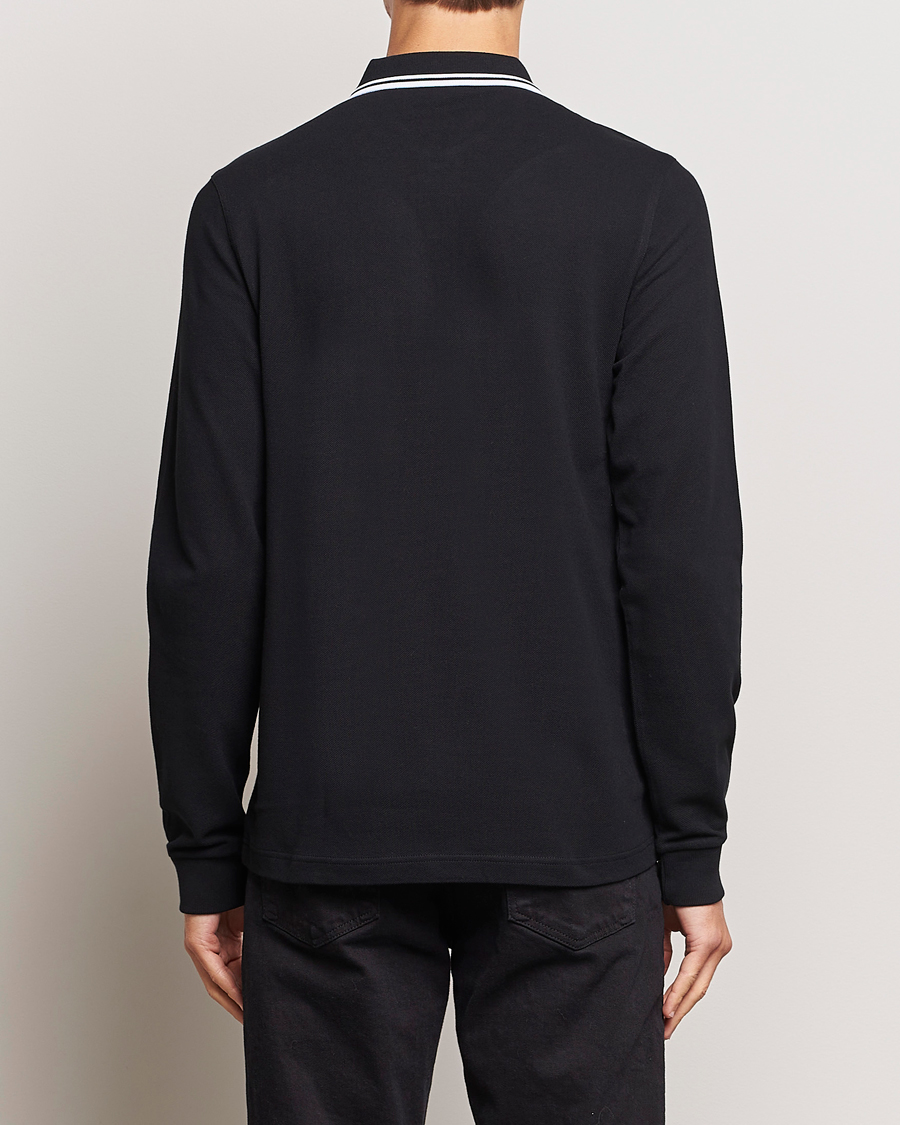 Herr | Pikéer | Fred Perry | Long Sleeve Twin Tipped Shirt Black