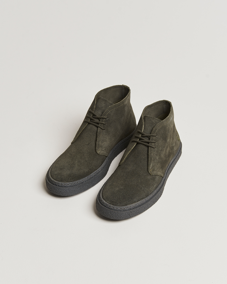 Herr | Best of British | Fred Perry | Hawley Suede Chukka Boot Field Green