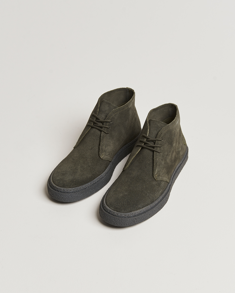 Herr | Rea skor | Fred Perry | Hawley Suede Chukka Boot Field Green