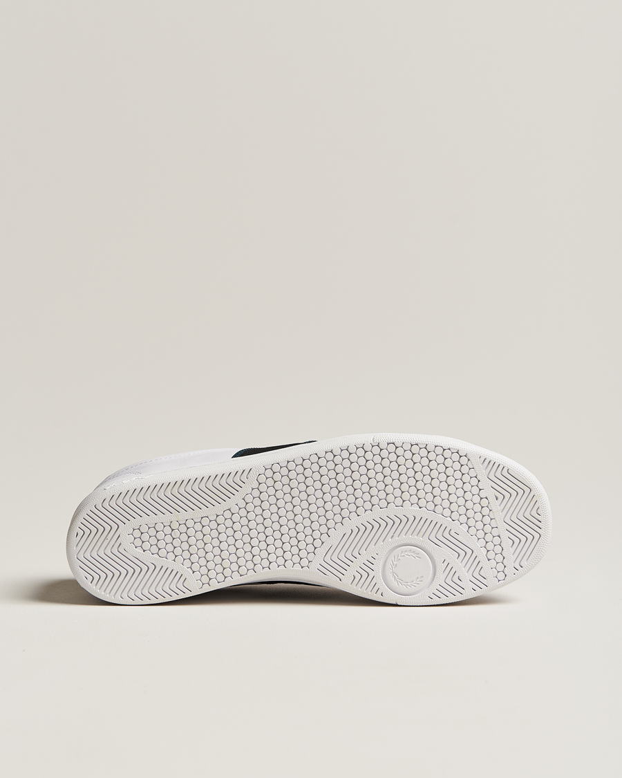 Herr | Fred Perry B721 Leather Sneaker White/Petrol Blue | Fred Perry | B721 Leather Sneaker White/Petrol Blue