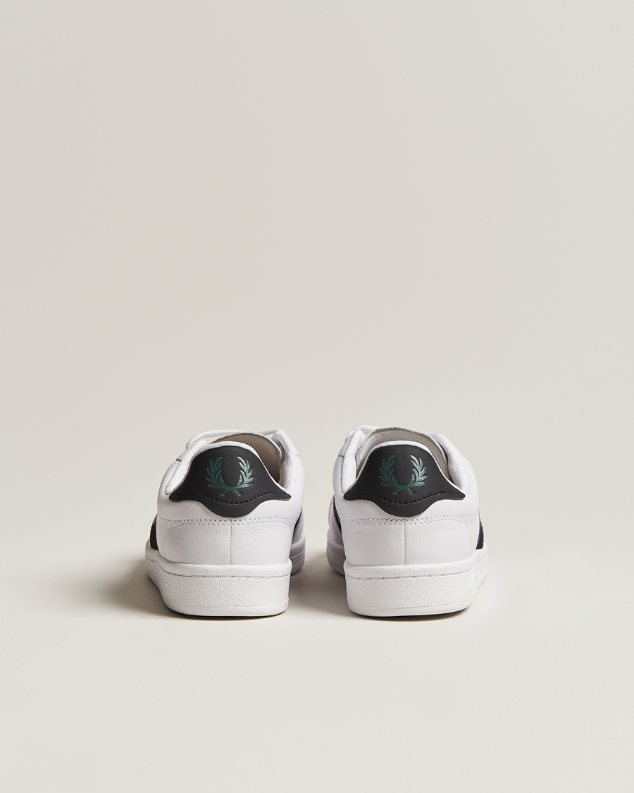Herr | Fred Perry B721 Leather Sneaker White/Petrol Blue | Fred Perry | B721 Leather Sneaker White/Petrol Blue