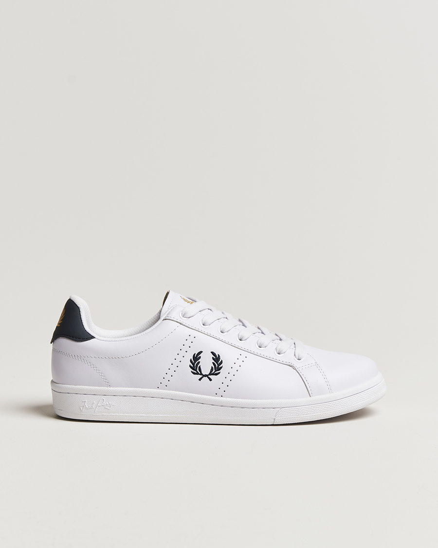 Herr | Sneakers | Fred Perry | B721 Leather Sneakers White/Navy
