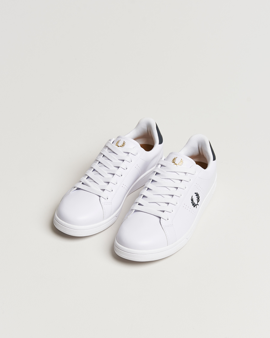 Herr | Sneakers | Fred Perry | B721 Leather Sneakers White/Navy