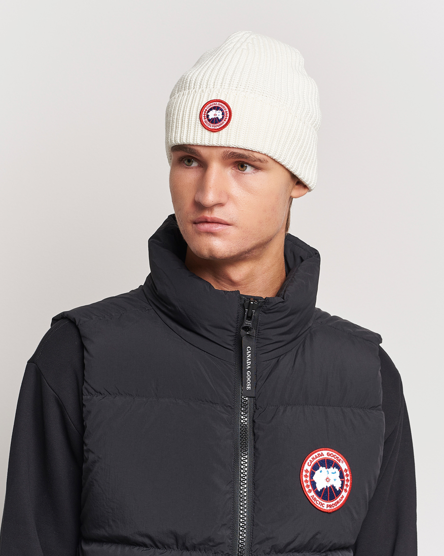 Herr | Canada Goose Arctic Disc Rib Toque Cottongrass | Canada Goose | Arctic Disc Rib Toque Cottongrass