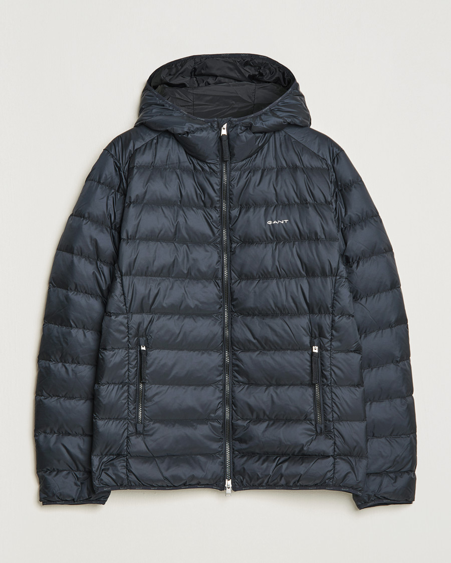 Herr | Jackor | GANT | Light Down Hooded Jacket Black