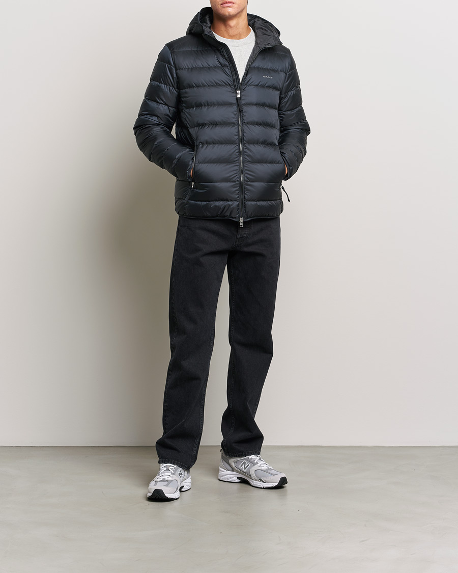 Herr | Jackor | GANT | Light Down Hooded Jacket Black