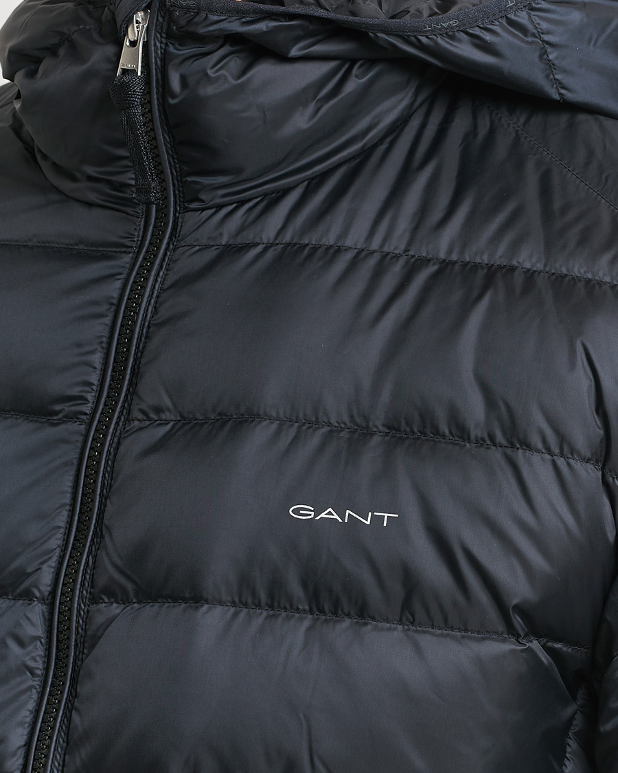 Herr | Jackor | GANT | Light Down Hooded Jacket Black