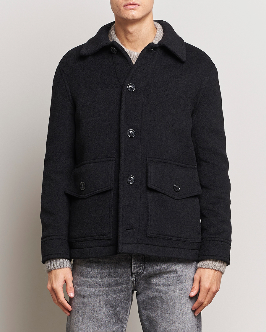 Herr | Jackor | GANT | Short Wool Jacket Black