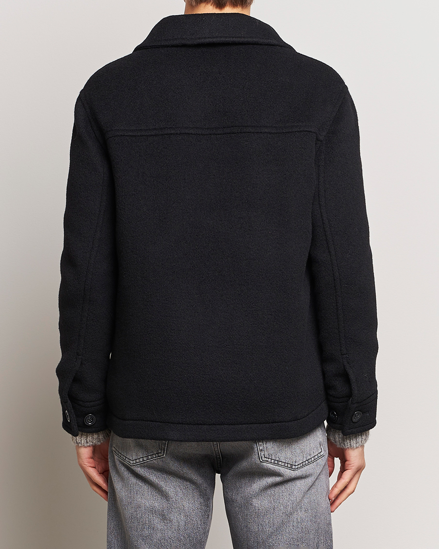 Herr | Jackor | GANT | Short Wool Jacket Black