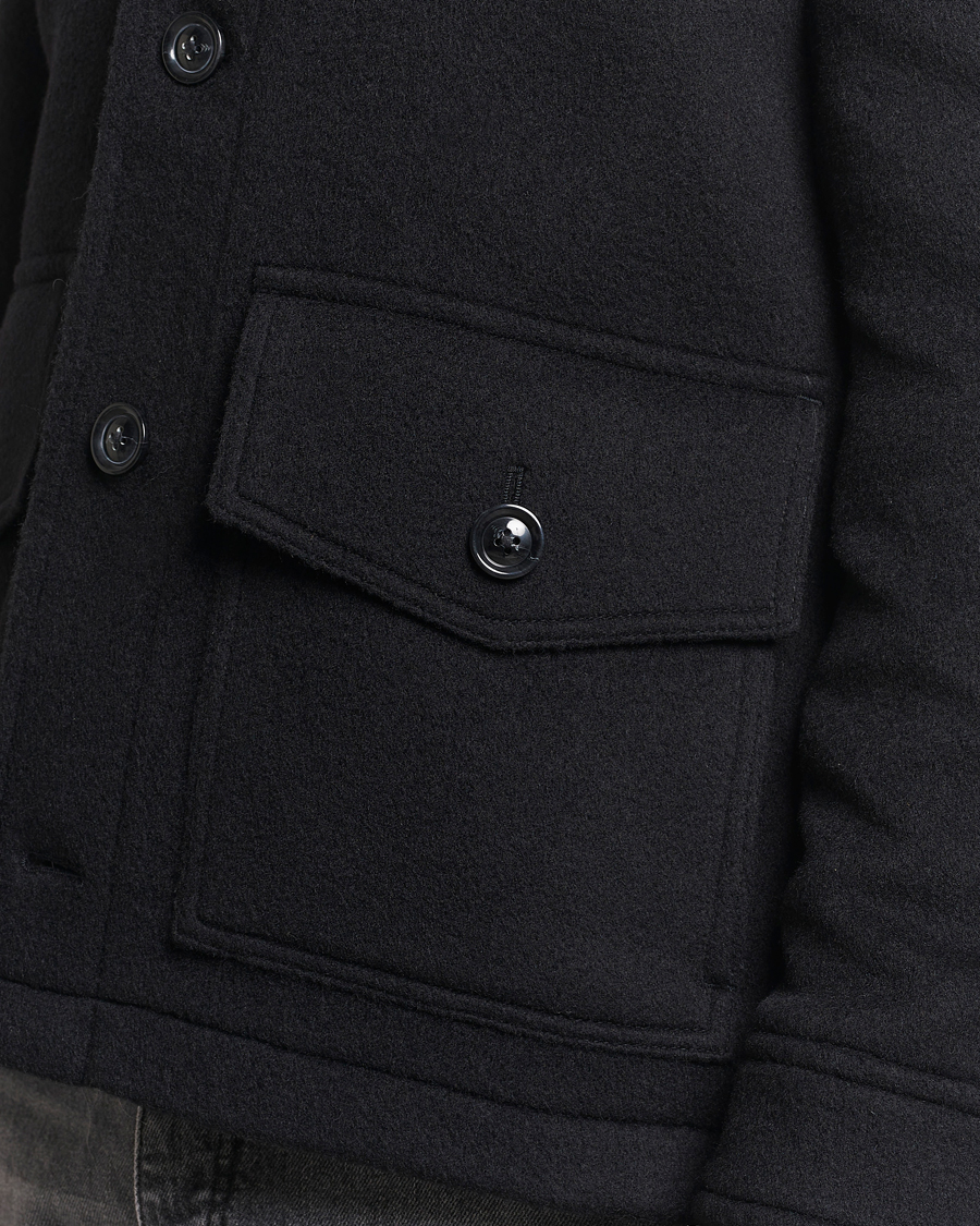 Herr | Jackor | GANT | Short Wool Jacket Black