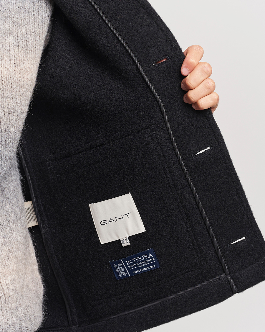 Herr | Jackor | GANT | Short Wool Jacket Black