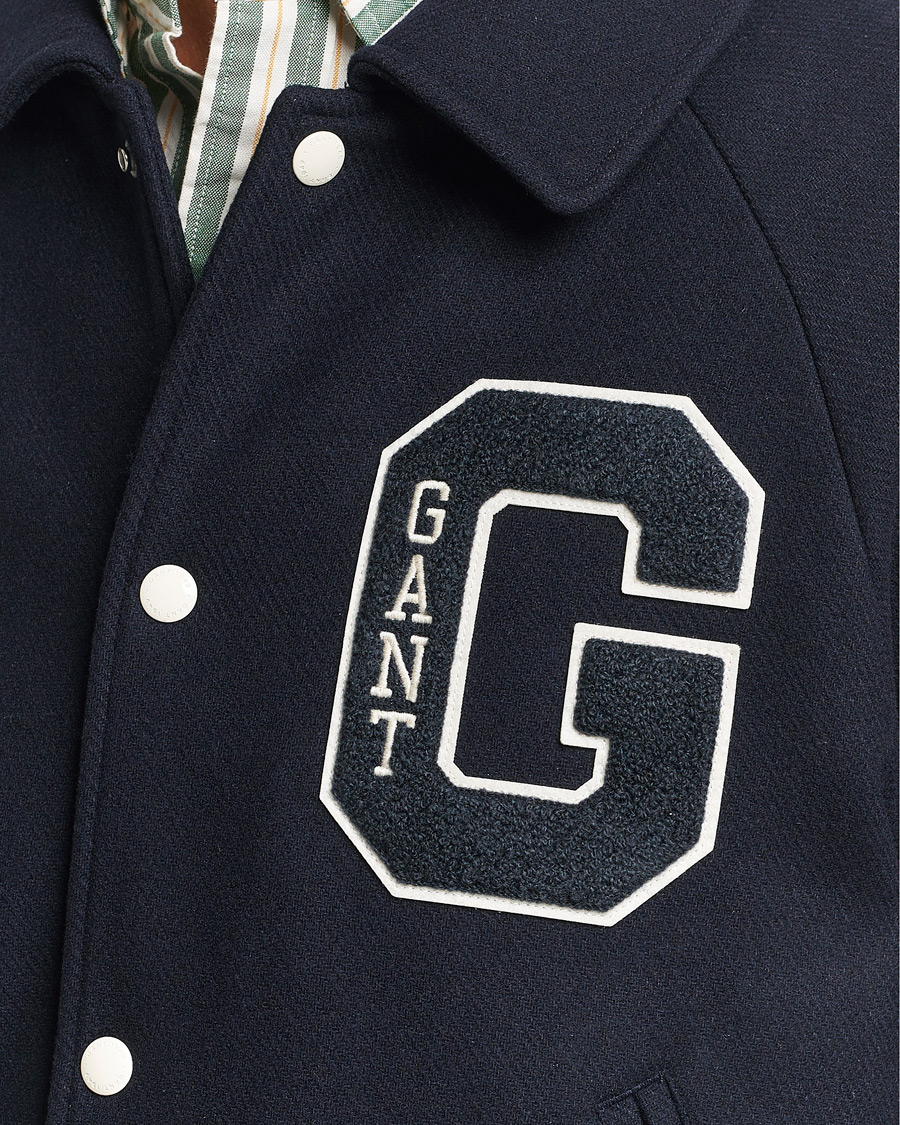 Herr | Jackor | GANT | Wool Varsity Jacket Evening Blue