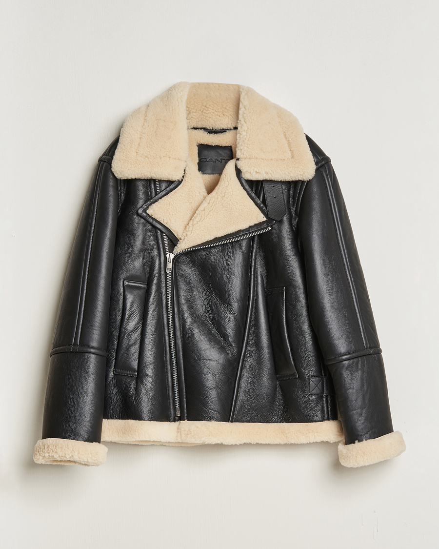Herr | Jackor | GANT | Heavy Shearling Jacket Black