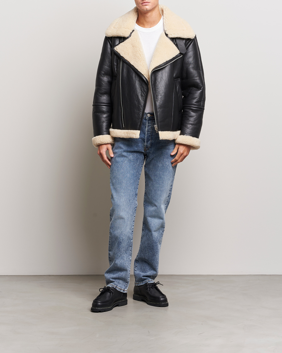 Herr | Jackor | GANT | Heavy Shearling Jacket Black