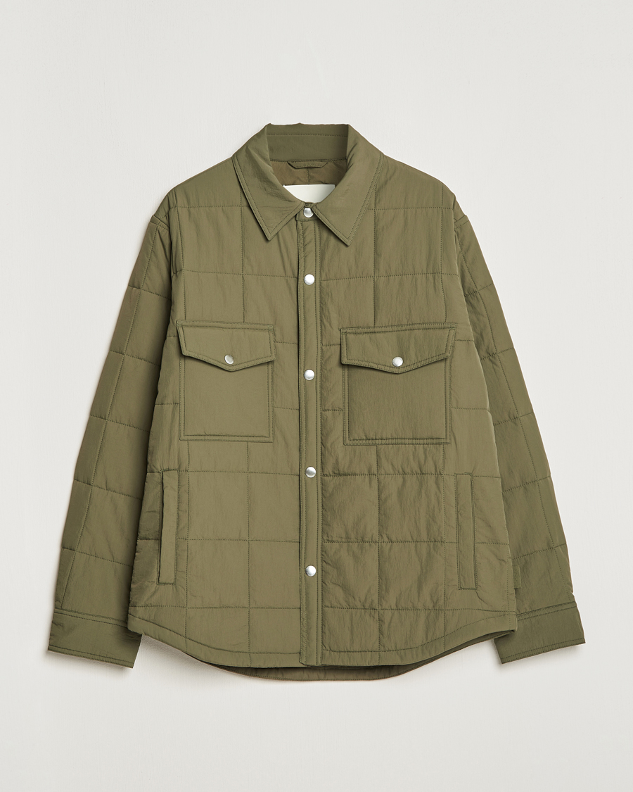 Herr | Jackor | GANT | Quilted Shirt Jacket Calamata Green