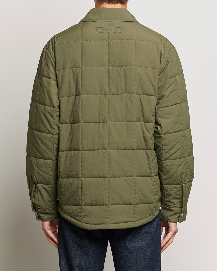 Herr | Jackor | GANT | Quilted Shirt Jacket Calamata Green