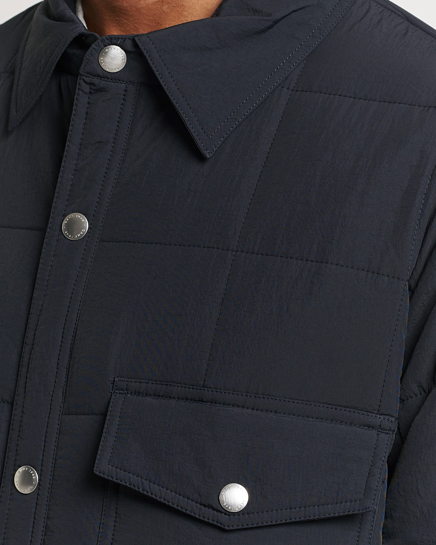 Herr | Jackor | GANT | Quilted Shirt Jacket Black