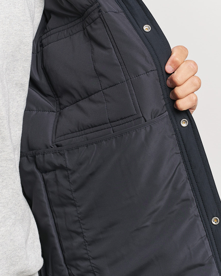 Herr | Jackor | GANT | Quilted Shirt Jacket Black