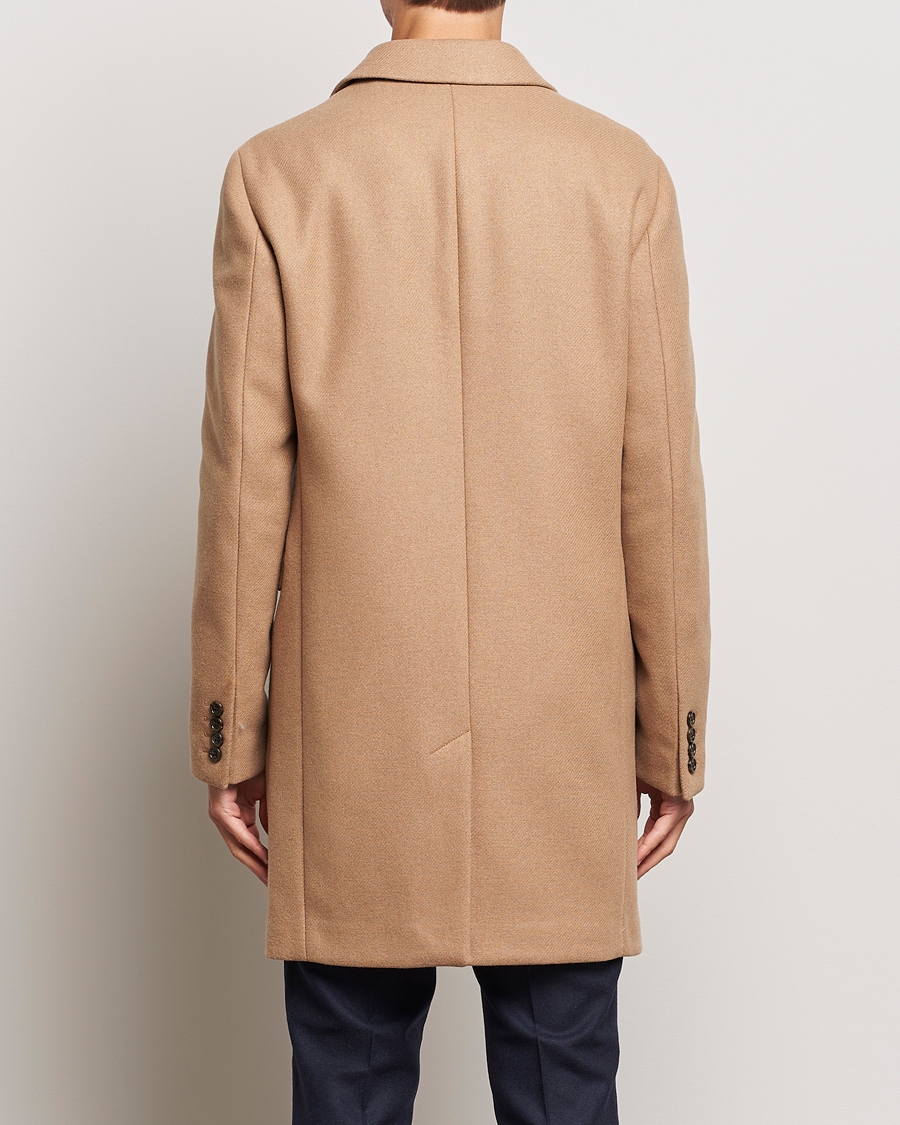 Herr | Jackor | GANT | Tailored Wool Coat Mustard Beige