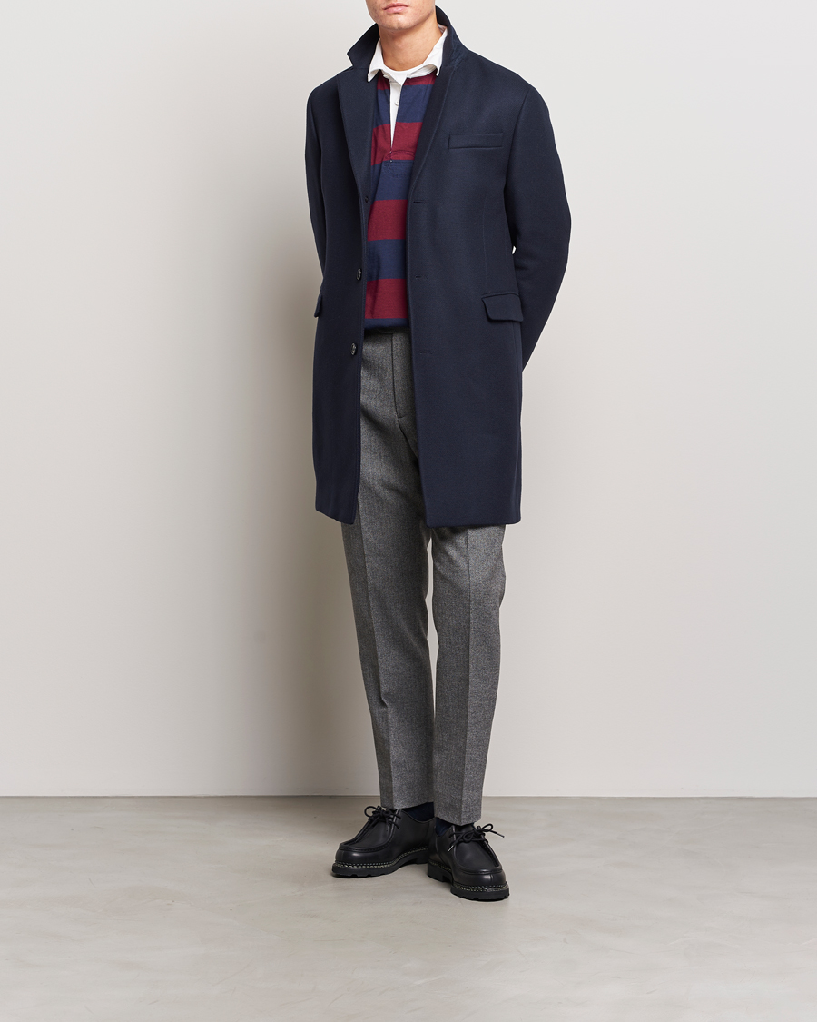 Herr | Jackor | GANT | Tailored Wool Coat Night Blue