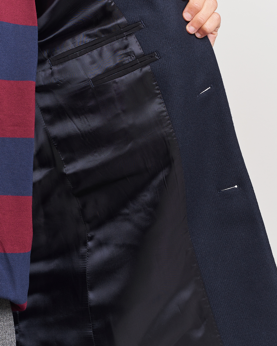 Herr | Jackor | GANT | Tailored Wool Coat Night Blue
