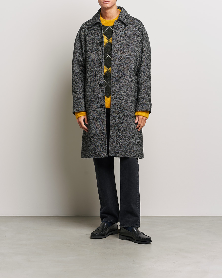 Herr | Jackor | GANT | Relaxed Fit Wool Coat Ebony Black