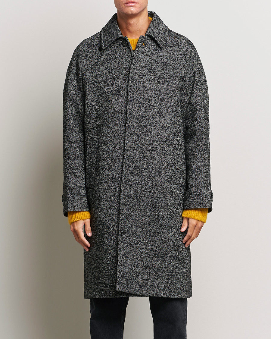 Herr | Jackor | GANT | Relaxed Fit Wool Coat Ebony Black