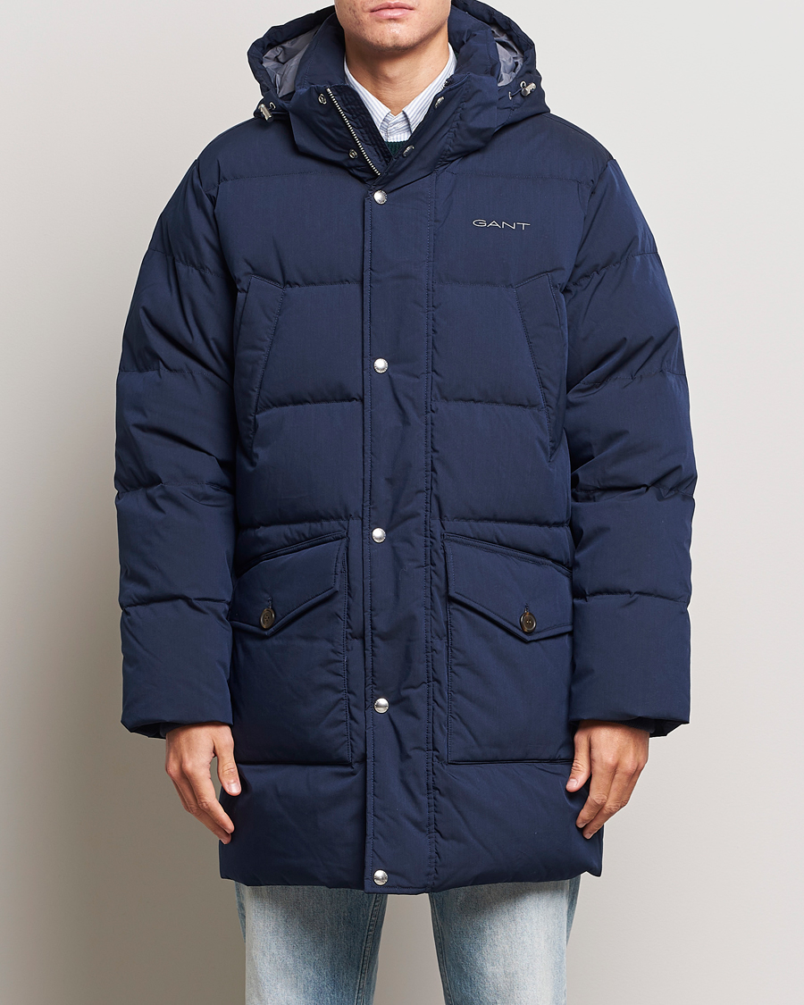 Herr | Jackor | GANT | Long Alta Down Parka Evening Blue