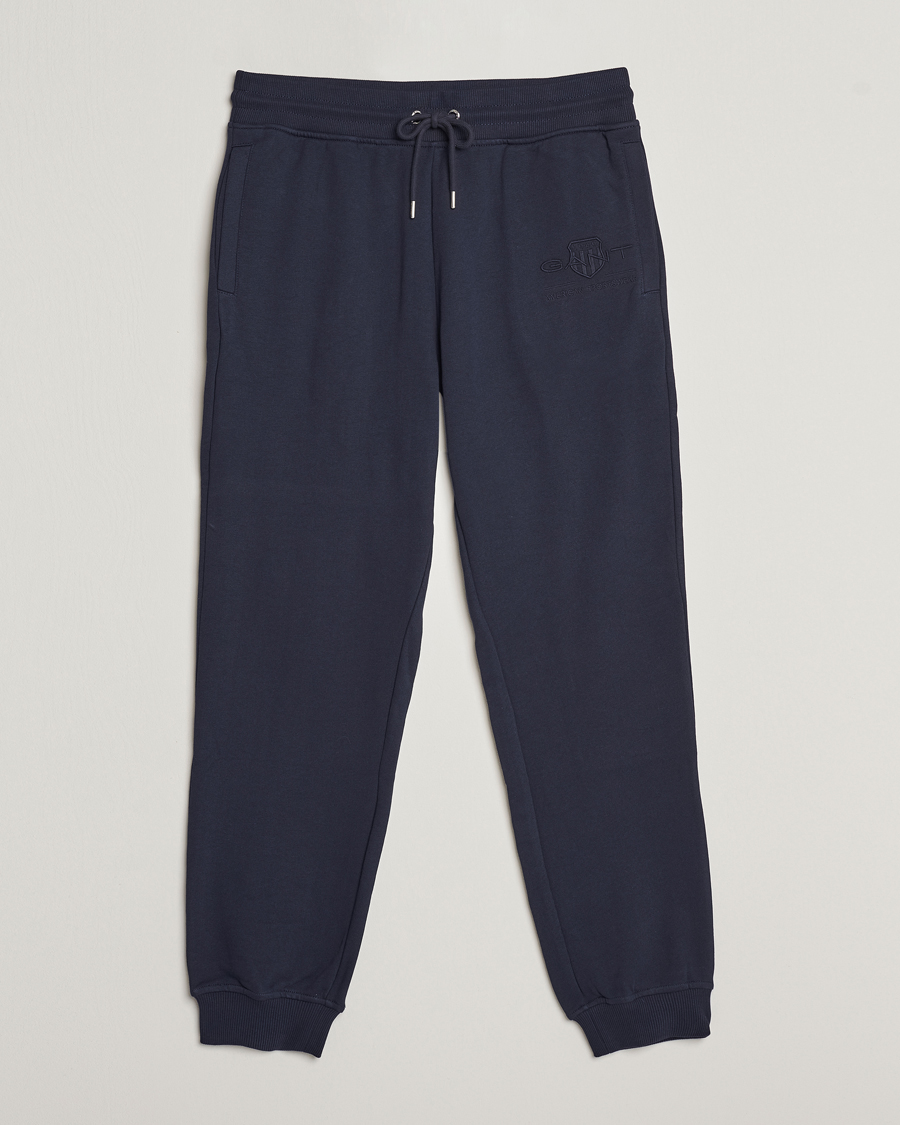 Herr | Byxor | GANT | Archive Shield Sweatpants Evening Blue