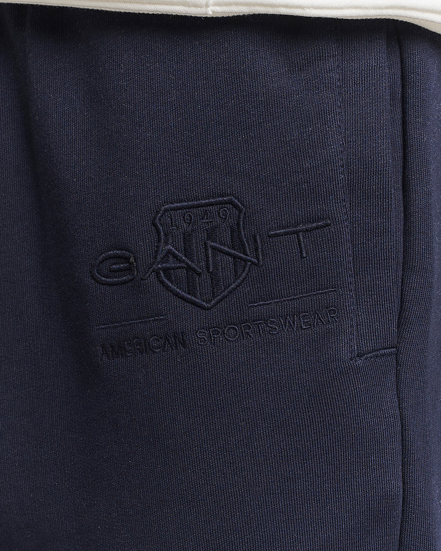 Herr | Byxor | GANT | Archive Shield Sweatpants Evening Blue