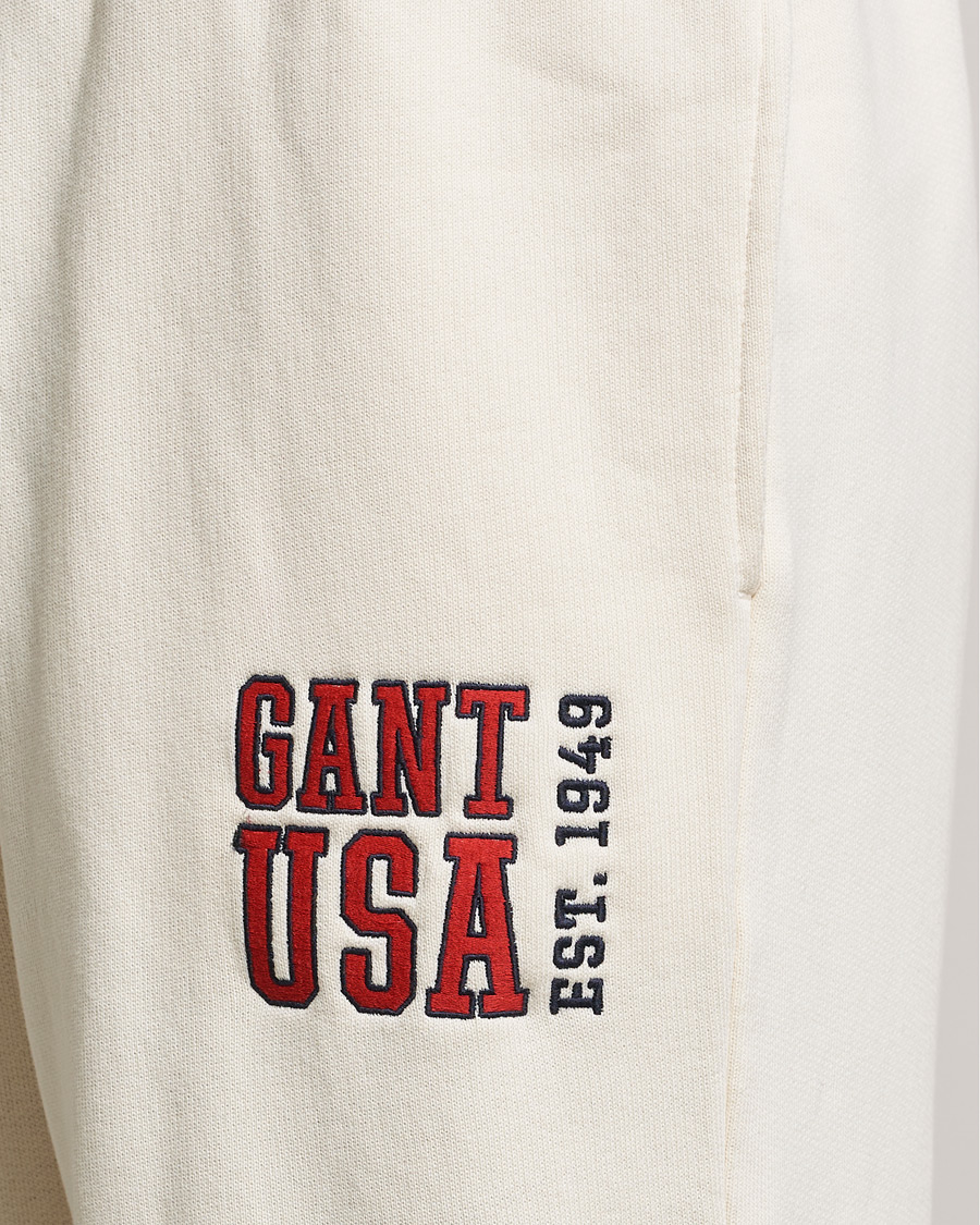 Herr | Byxor | GANT | USA Sweatpants Cream