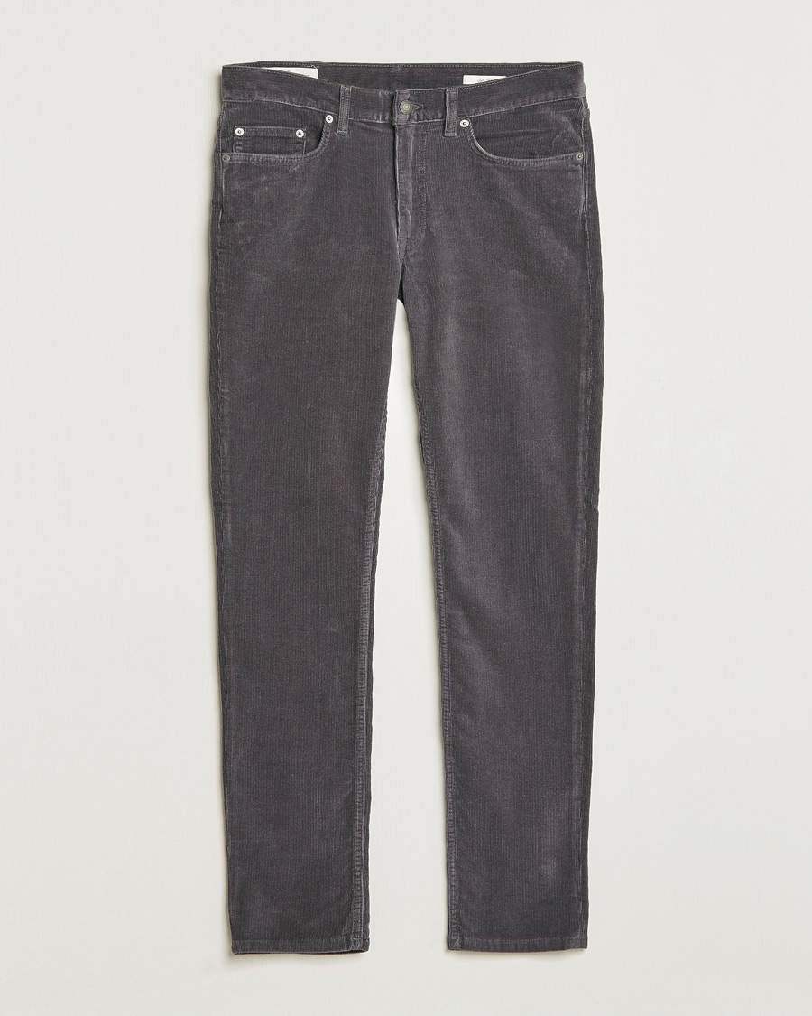 Herr | Byxor | GANT | Cord 5-Pocket Jeans Antracite
