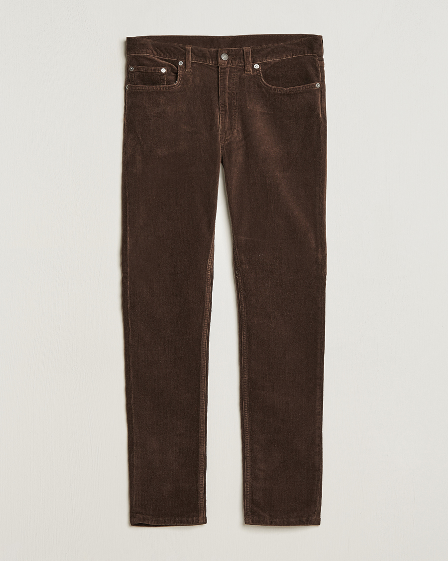 Herr | Byxor | Gant | Cord 5-Pocket Jeans Rich Brown