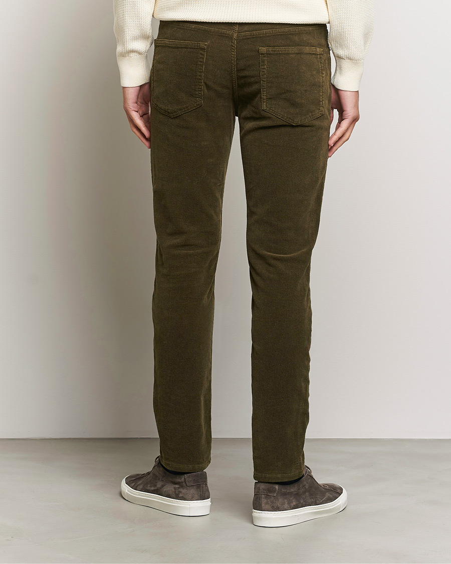 Herr | Byxor | GANT | Cord 5-Pocket Jeans Dark Cactus