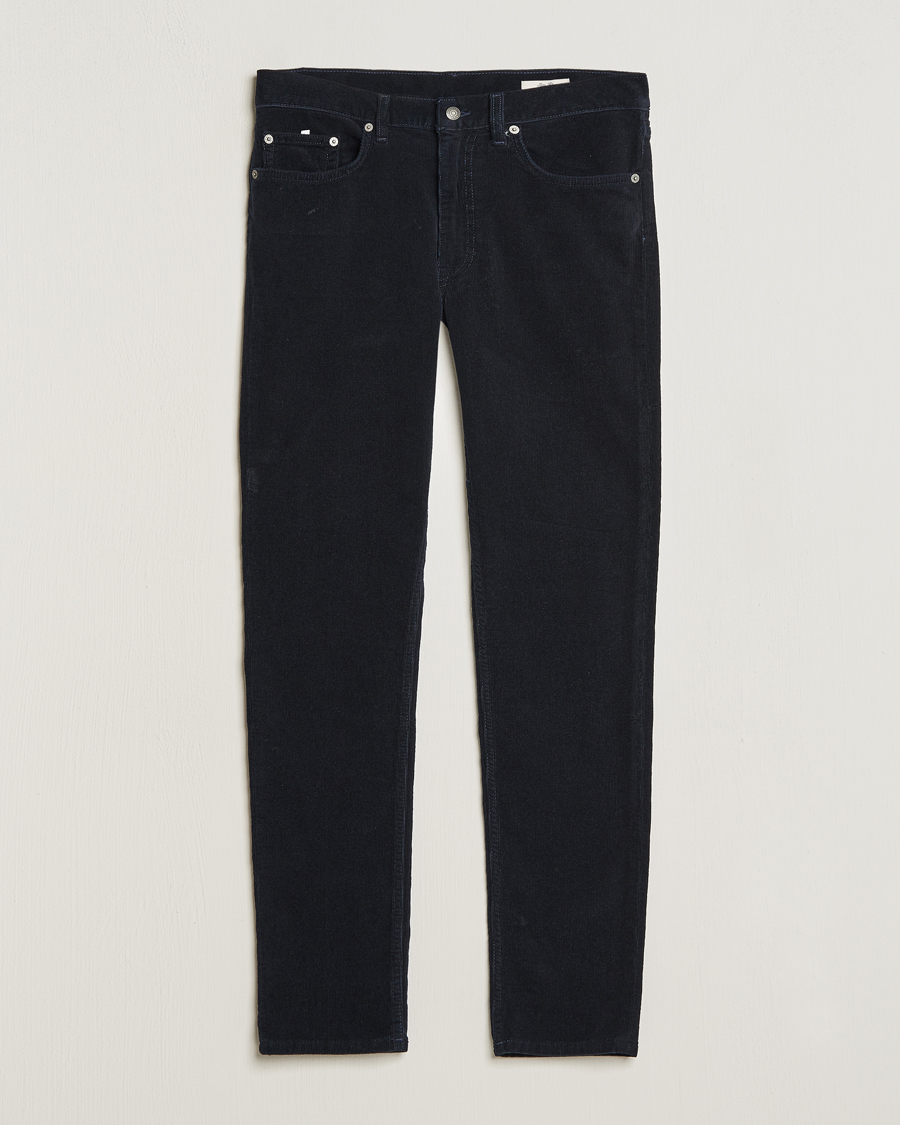 Herr | Byxor | GANT | Cord 5-Pocket Jeans Evening Blue