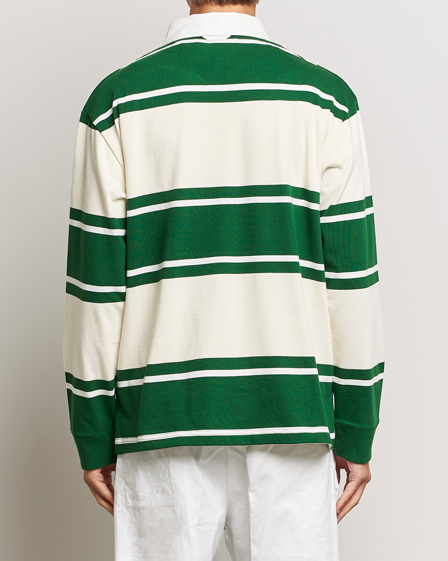 Herr | Tröjor | GANT | Striped Heavy Rugger Strong Green