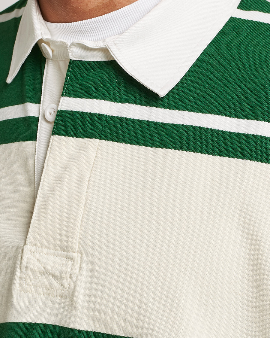 Herr | Tröjor | GANT | Striped Heavy Rugger Strong Green