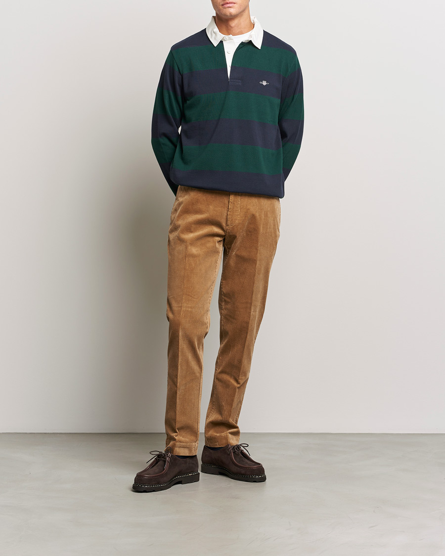 Herr | Tröjor | GANT | Original Barstripe Heavy Rugger Tartan Green