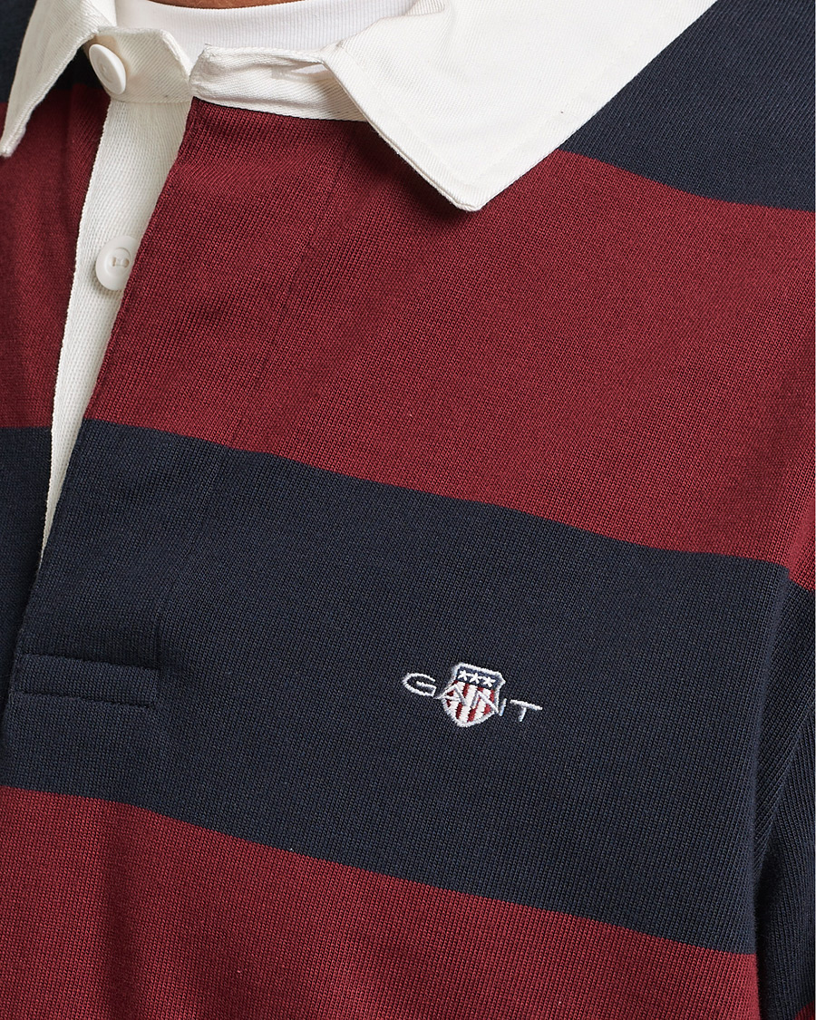 Herr | Tröjor | GANT | Original Barstripe Heavy Rugger Plumped Red