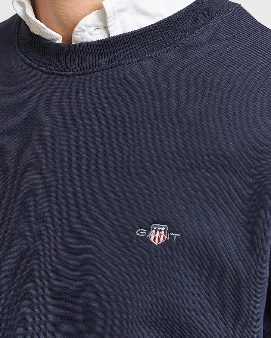 Herr | Tröjor | GANT | Original Crew Neck Sweatshirt Evening Blue