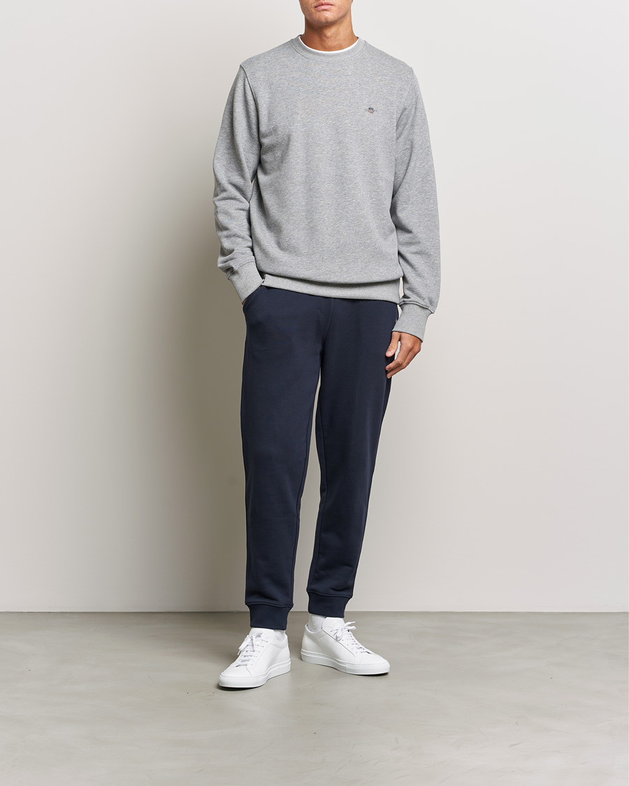 Herr | Tröjor | Gant | Original Crew Neck Sweatshirt Grey Melange