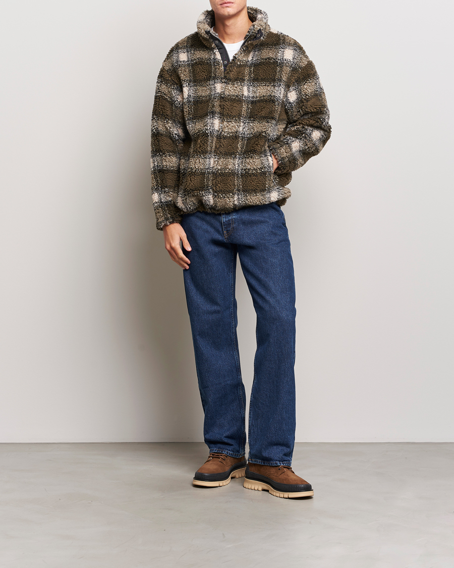 Herr | Tröjor | GANT | Checked Shepra Fleece Full Zip Multi
