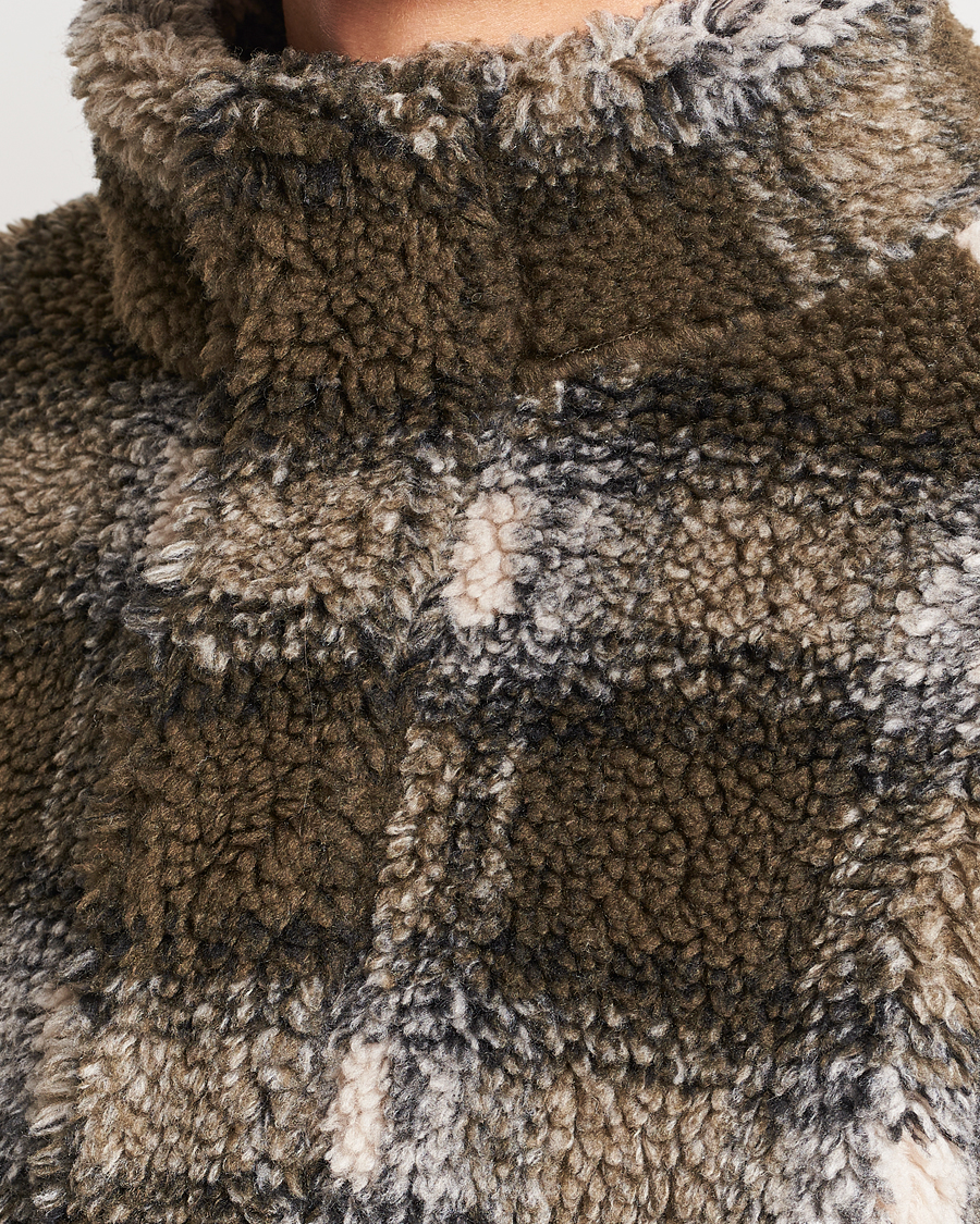 Herr | Tröjor | GANT | Checked Shepra Fleece Full Zip Multi