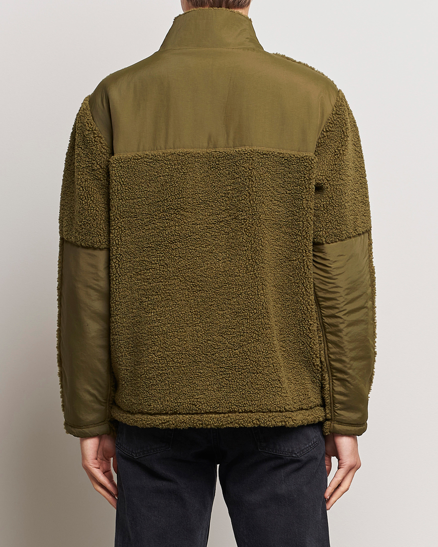 Herr | Tröjor | GANT | Sherpa Fleece Full Zip Dark Cactus