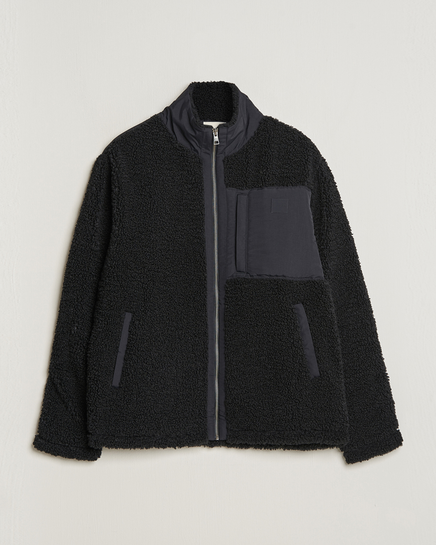 Herr | Tröjor | GANT | Sherpa Fleece Full Zip Black
